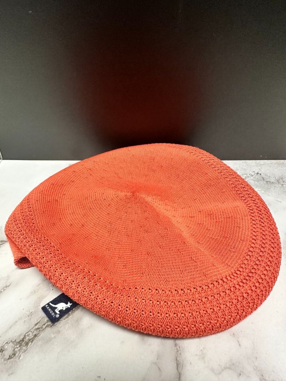Kangol Hat Mens Medium Orange Tropic 504 Ventair Hip Hop Rap 80s 90s Streetwear